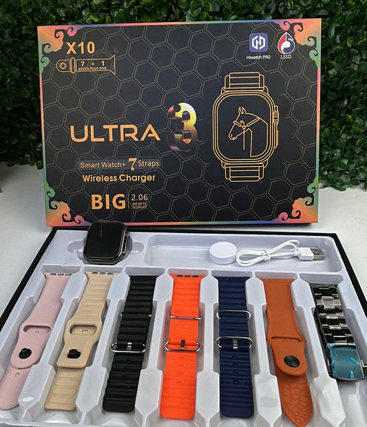 smartwatch Ultra 3,7 mallas